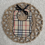 Baby's Checked inspired Burberry Bib