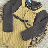 Boys Mac ilusion Knitted Dungarees & Top