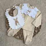 Baby Bunny Beige 3 Piece Gift Set
