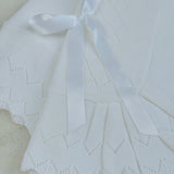 Baby Spanish Luxury White Knitted Shawl