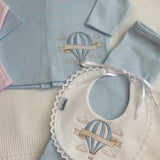 Baby Boys Blue Hot Air Balloon Set