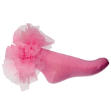 Daga Girls Tulle Ankle Socks - Pink