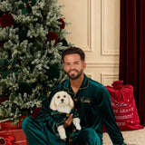 PRE-ORDER The Mayfair Collection Emerald Edition – Luxury Velvet Christmas Dog Pyjamas