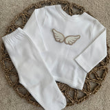 Unisex Cotton Baby Angel Wings Set