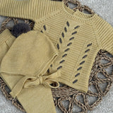 Baby Boys Mac ilusion 3 Piece Mustard Outfit