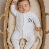 Luxury Personalised Rocking Horse Sleepsuit & Bib Set