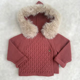 NEW SEASON Mac Ilusion Rust Faux Furr Jacket