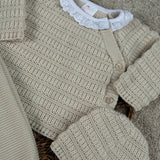 Baby Unisex Beige Spanish Knitted Outfit