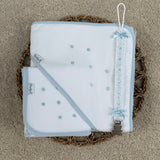 Baby Boys Towel, Muslin & Dummy Clip Gift Set
