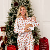 PRE-ORDER Baby Boys’ Christmas Teddy Bear Smocked Sleepsuit