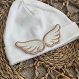 Unisex Cotton Baby Angel Wing Beanie Hat