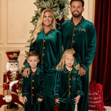 PRE-ORDER The Mayfair Collection Emerald Edition – Personalised Men’s Luxury Velvet Christmas Pyjamas