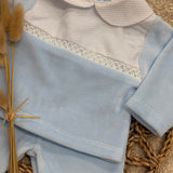 Baby Boy’s Blue Velour 2 Piece outfit