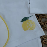 Personalised White Lemon Two Piece Set | Coming Home Outfit Handmade