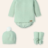 NEW SEASON Mac ilusion Boys Mint Green Knitted 4 Piece Outfit - 3 Months
