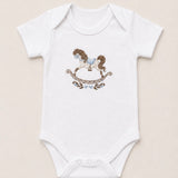 Personalised Boys Rocking Horse Baby Vest