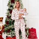 PRE-ORDER Personalised Mummy Christmas Teddy Bear Frill Pyjamas