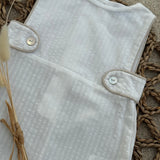 Baby Boys White Cotton Romper 3 Months