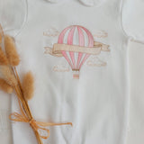 Baby Girls Cotton Hot Air Balloon Sleepsuit