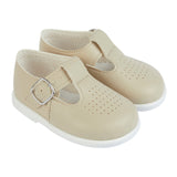 Baypods Unisex Beige T-Bar Hard Sole Shoes