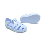 Marena Matt Pastel Jelly Sandals - Blue