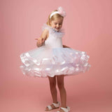 Girls Pastel Rainbow Tulle Dress