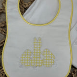 Baby’s Unisex Easter Bunny Handmade Baby grow and Bib