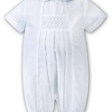 Sarah Louise White Smock Panel Romper