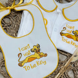 Baby Boys lion King Handmade Sleepsuit & Bib