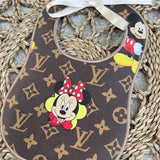 Baby’s Mini Mouse Leather Bib