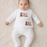 My 1st Christmas Teddy Bear Baby Set
