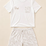 Daddy Beige Safari Matching Summer Pyjamas