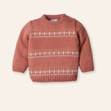 NEW SEASON MAC ilusion Boys Rust Knitted Jumper & Trousers - 6 Months