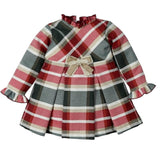 NEW SEASON Mac ilusion Girls Red Checked Dress - 6 Months