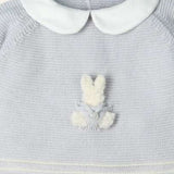 NEW SEASON Mac ilusion Grey 3D Rabbit Knitted Romper - 3 Months