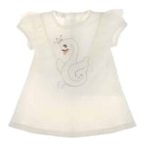 Sofija Jasmina Cotton Swan Short Sleeve Dress - Ivory