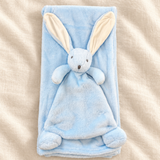 Personalised Blue Fleece Blanket & Bunny Comforter Set