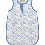Blue Safari Toile Quilted Baby Sleeping Bag