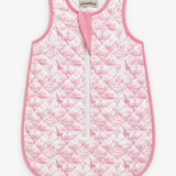 Pink Safari Toile Quilted Baby Sleeping Bag