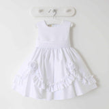 CHRISTENING Visara White Rose Dress