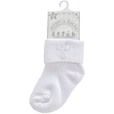 Perfect Little Thing Christening Ankle Socks - White