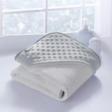 Baby Dimple Grey Hooded Towel