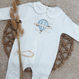 Baby Boys Hot Air Balloon Sleepsuit