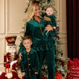 PRE-ORDER The Mayfair Collection Emerald Edition – Baby Girls' Personalised Luxury Velvet Christmas Sleepsuit