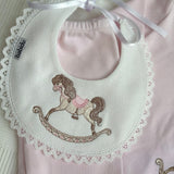 Baby Girls Pink Rocking Horse Set