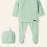 NEW SEASON Mac ilusion Mint Green Knitted 3 Piece Outfit - Newborn
