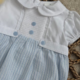 Unisex Baby Pin Stripe Romper