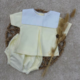 Boys Lemon Collar Bib Summer Set