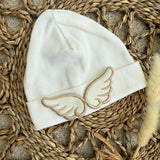 Unisex Cotton Baby Angel Wing Beanie Hat