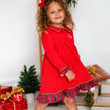 PRE-ORDER Girls Christmas Red & Tartan Nightie